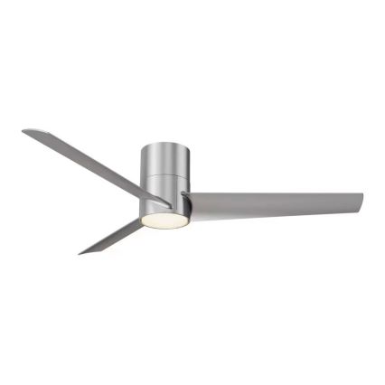 ZEVENTI - LED Ściemnialny wentylator sufitowy BARROSA LED/18W/230V 3000-6000K Wi-Fi Tuya matowy chrom + zdalne sterowanie
