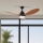 ZEVENTI - Wentylator sufitowy LED MURO LED/18W/230V 3000-6000K Wi-Fi Tuya czarny + pilot zdalnego sterowania