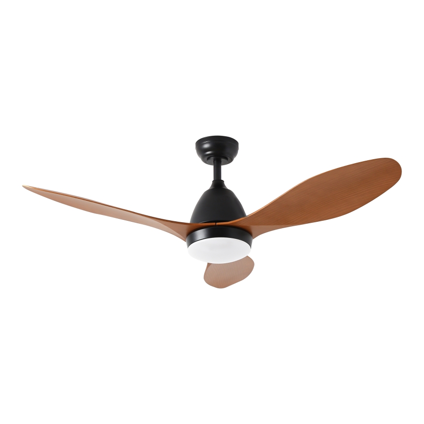 ZEVENTI - Wentylator sufitowy LED MURO LED/18W/230V 3000-6000K Wi-Fi Tuya czarny + pilot zdalnego sterowania