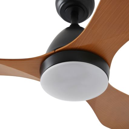 ZEVENTI - LED Ściemnialny wentylator sufitowy MURO LED/18W/230V 3000-6000K Wi-Fi Tuya czarny + zdalne sterowanie