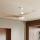 ZEVENTI - Wentylator sufitowy LED NATURITO LED/18W/230V 3000-6000K Wi-Fi Tuya biały/dąb + zdalne sterowanie