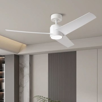 ZEVENTI - Wentylator sufitowy LED ORVIETO LED/18W/230V 3000-6000K Wi-Fi Tuya biały + pilot zdalnego sterowania