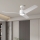 ZEVENTI - Wentylator sufitowy LED ORVIETO LED/18W/230V 3000-6000K Wi-Fi Tuya biały + zdalne sterowanie
