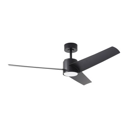 ZEVENTI - LED Ściemnialny wentylator sufitowy ORVIETO LED/18W/230V 3000-6000K Wi-Fi Tuya czarny + zdalne sterowanie