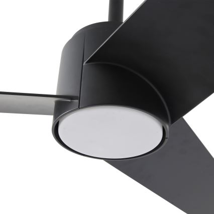 ZEVENTI - LED Ściemnialny wentylator sufitowy ORVIETO LED/18W/230V 3000-6000K Wi-Fi Tuya czarny + zdalne sterowanie