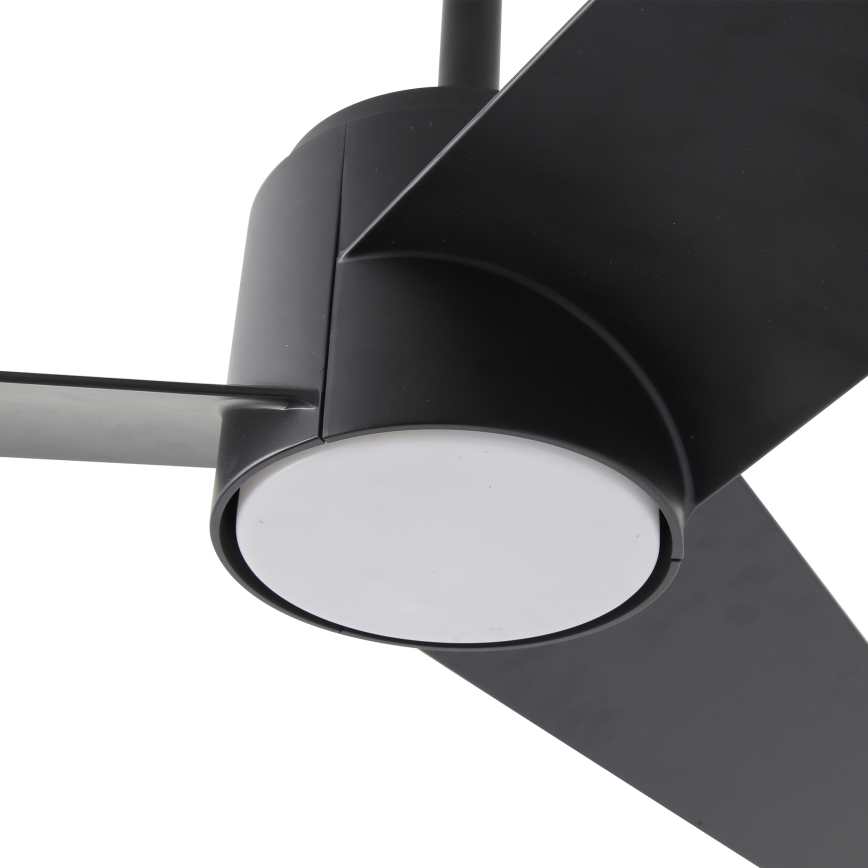 ZEVENTI - LED Ściemnialny wentylator sufitowy ORVIETO LED/18W/230V 3000-6000K Wi-Fi Tuya czarny + zdalne sterowanie