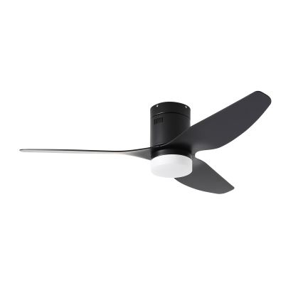 ZEVENTI - LED Ściemnialny wentylator sufitowy PADUA LED/18W/230V 3000-6000K Wi-Fi Tuya czarny + zdalne sterowanie