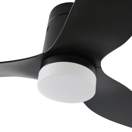 ZEVENTI - LED Ściemnialny wentylator sufitowy PADUA LED/18W/230V 3000-6000K Wi-Fi Tuya czarny + zdalne sterowanie