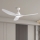 ZEVENTI - Wentylator sufitowy LED URBINO LED/20W/230V 3000-6000K Wi-Fi Tuya biały + zdalne sterowanie