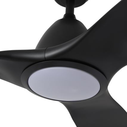 ZEVENTI - LED Ściemnialny wentylator sufitowy URBINO LED/20W/230V 3000-6000K Wi-Fi Tuya czarny + zdalne sterowanie