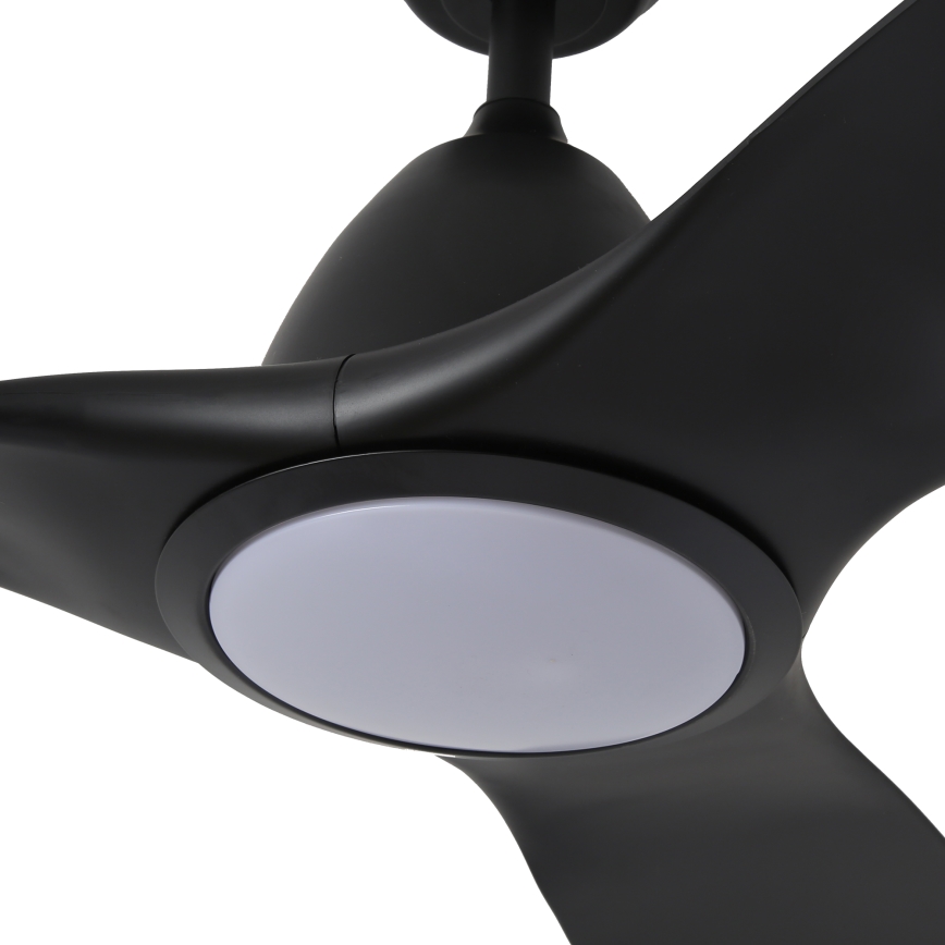 ZEVENTI - LED Ściemnialny wentylator sufitowy URBINO LED/20W/230V 3000-6000K Wi-Fi Tuya czarny + zdalne sterowanie
