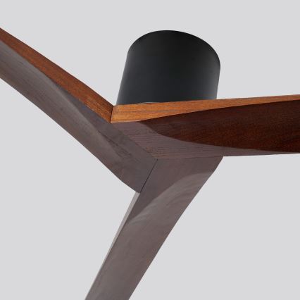 ZEVENTI - Wentylator sufitowy VELLON Wi-Fi Tuya czarny/orzech + pilot zdalnego sterowania