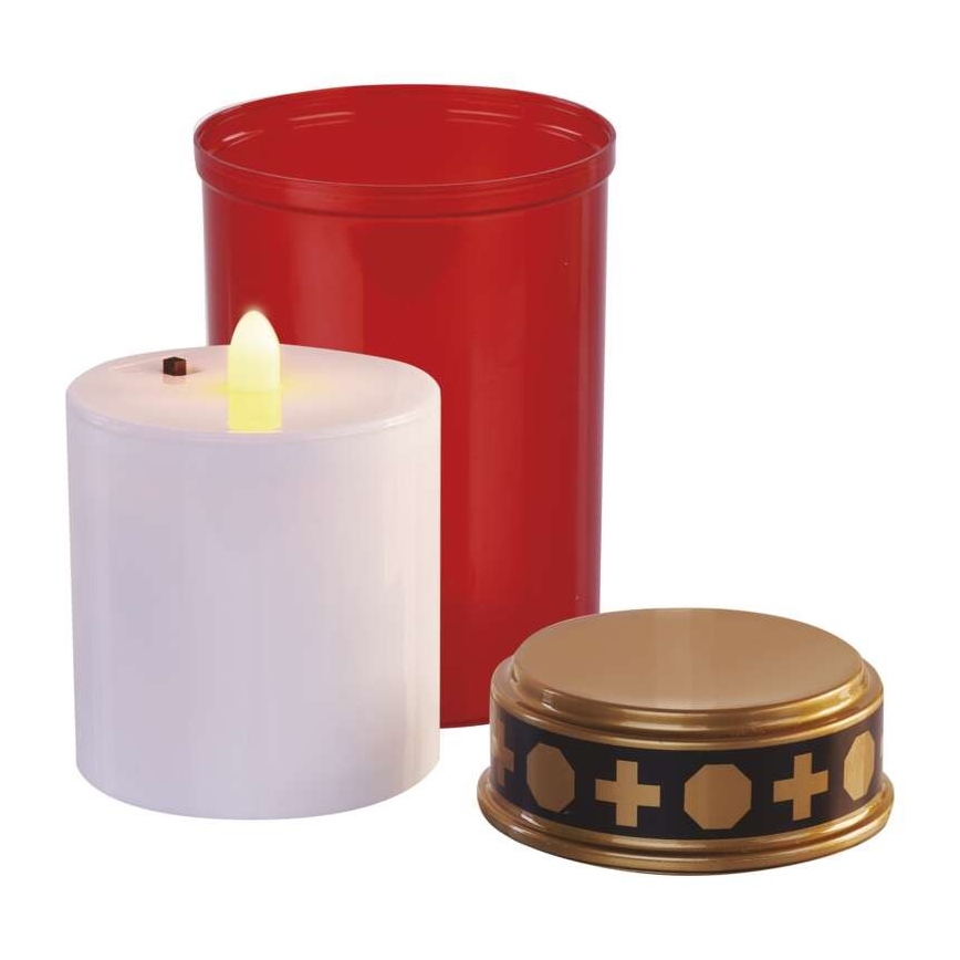 Zewnętrzna dekoracja LED/2×C IP44 czerwona