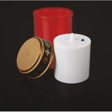 Zewnętrzna dekoracja LED/2×C IP44 czerwona