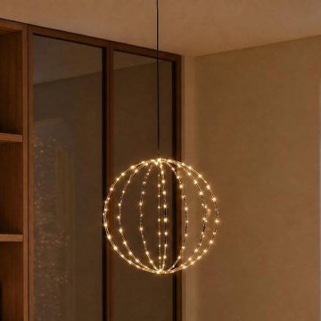 Zewnętrzna dekoracja świąteczna LED LED/2,1W/230V średnica 40 cm IP44 ciepła biała