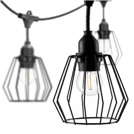 Zewnętrzna girlanda dekoracyjna CRETE 15xE27/230V 20m IP44