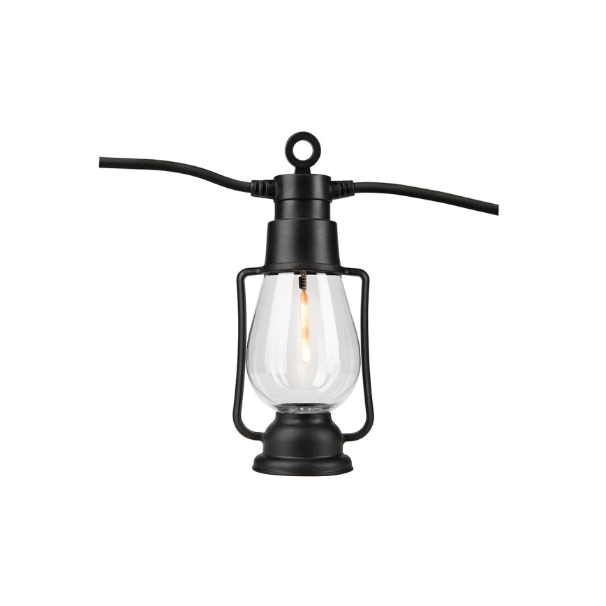 Zewnętrzna girlanda dekoracyjna GIRLANDA 10xLED 10m IP44 ciepła biała