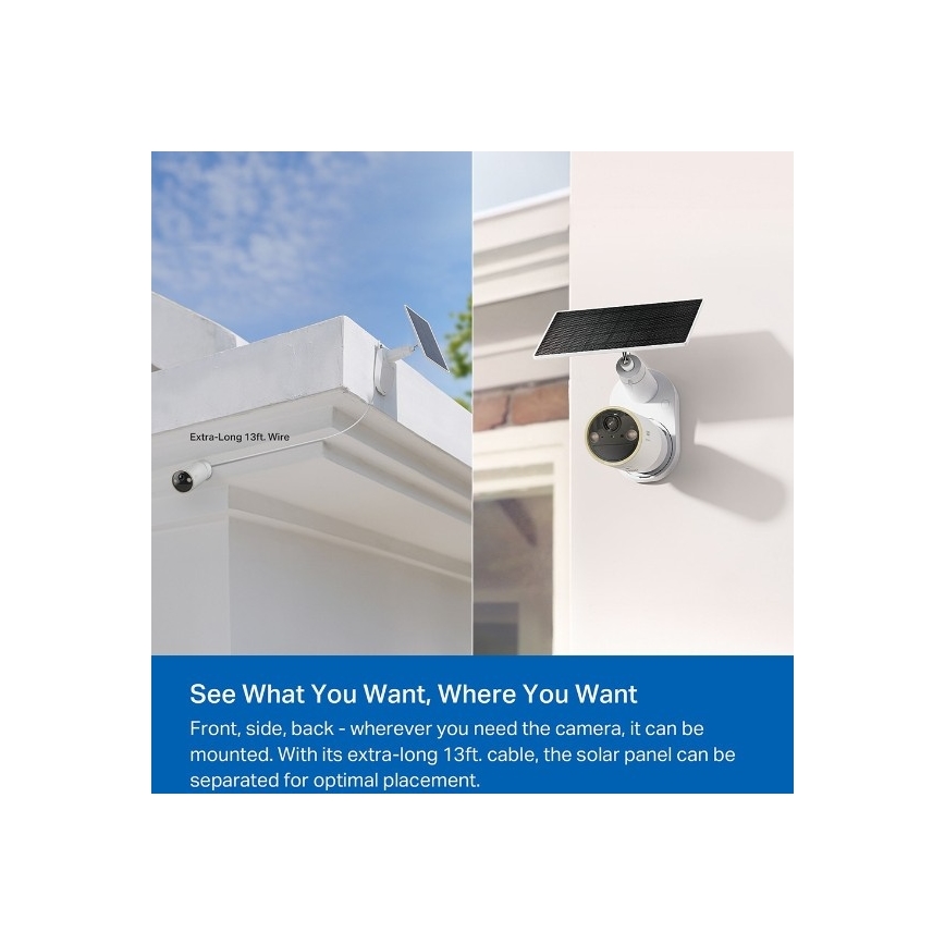 Zewnętrzna kamera solarna IP66 Wi-Fi