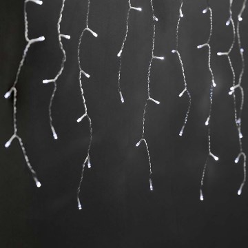 Zewnętrzna kurtyna świetlna LED 180xLED/7 funkcji 10,9m IP44 zimna biała