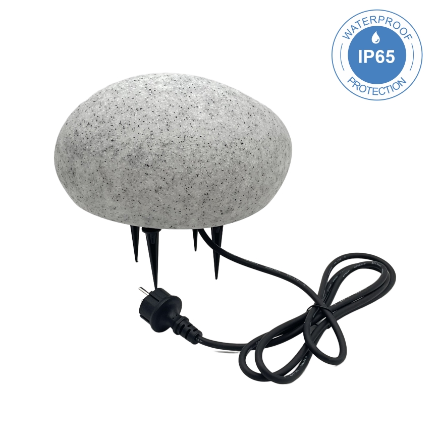 Zewnętrzna lampa dekoracyjna LUMISTONE 1xE27/15W/230V IP65 śr. 26,5 cm