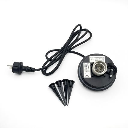 Zewnętrzna lampa dekoracyjna LUMISTONE 1xE27/15W/230V IP65 Ø 25 cm