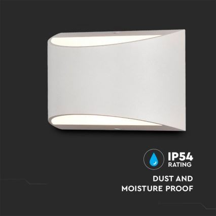Zewnętrzna lampa ścienna LED/9W/230V 4000K IP54 biała