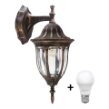 Zewnętrzna lampa ścienna LED FLORENCJA 1xE27/10W/230V IP43