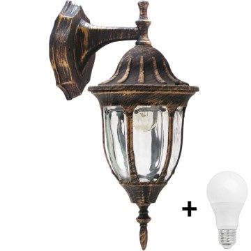 Zewnętrzna lampa ścienna LED FLORENCJA 1xE27/10W/230V IP43
