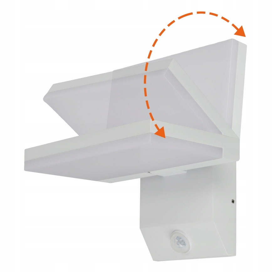 Zewnętrzny kinkiet LED z czujnikiem ruchu LED/18W/230V IP44 biały