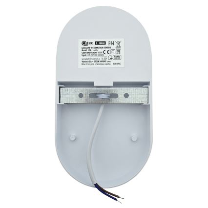 Zewnętrzna lampa ścienna LED z czujnikiem ruchu, 18 W/230 V, IP44, antracyt