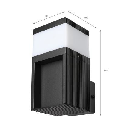 Zewnętrzna lampa ścienna VESPER 1xG9/5W/230V IP44 czarna
