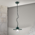Zewnętrzna lampa wisząca EDWARD 1xE27/60W/230V IP44 zielona