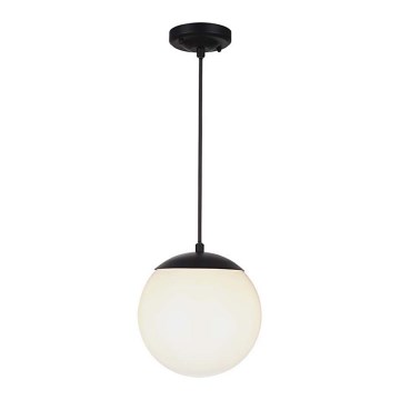 Zewnętrzna lampa wisząca na przewodzie 1xE27/60W/230V śr. 20 cm IP44 czarna