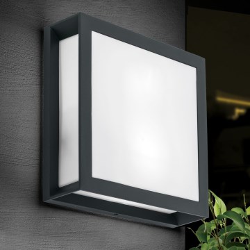 Zewnętrzna oprawa HENRY 2xE27/15W/230V 26x26 cm IP44 antracyt