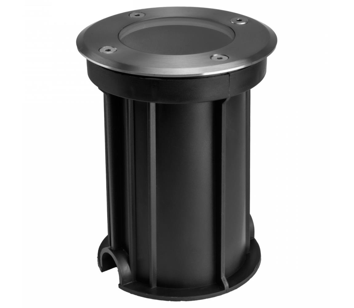 Zewnętrzna oprawa najazdowa LUKKA CONNECT 1xGU10/4W/230V IP67 matowy chrom okrągła