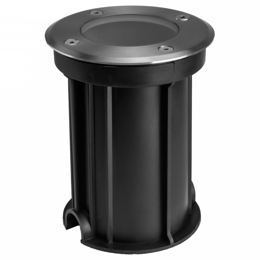 Zewnętrzna oprawa najazdowa LUKKA CONNECT 1xGU10/4W/230V IP67 matowy chrom okrągła