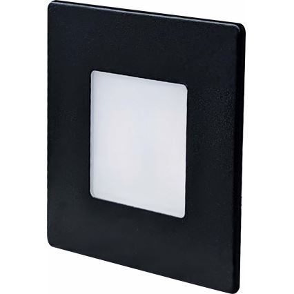 Zewnętrzna oprawa schodowa LED/1,7W/230V 3000/4000/6000K IP54 czarna