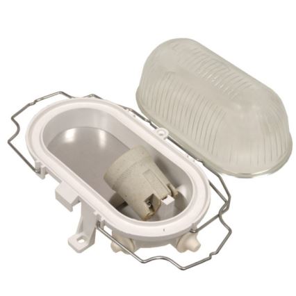 Zewnętrzna oprawa sufitowa RADUS 1xE27/60W/230V IP54 biała