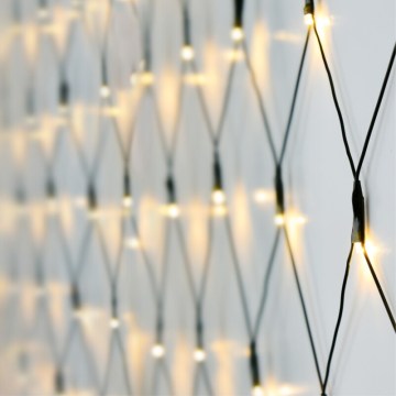 Zewnętrzna świąteczna kurtyna LED 320xLED/230V 3x1,5 m IP44 ciepła biała