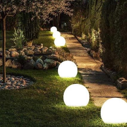 Zewnętrzne oświetlenie dekoracyjne GARDEN BALL 1xE27/40W/230V IP65 średnica 25 cm