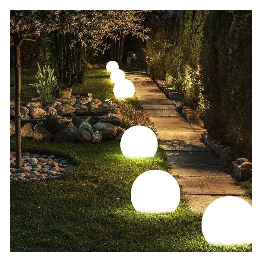 Zewnętrzne oświetlenie dekoracyjne GARDEN BALL 1xE27/40W/230V IP65 średnica 25 cm