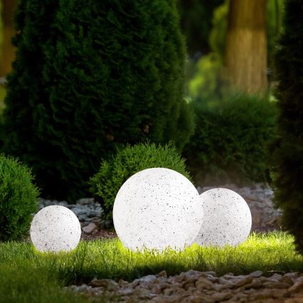 Zewnętrzne oświetlenie dekoracyjne GARDEN BALL 1xE27/40W/230V IP65 średnica 25 cm