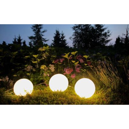 Zewnętrzne oświetlenie dekoracyjne GARDEN BALL 1xE27/40W/230V IP65 srednica 38 cm