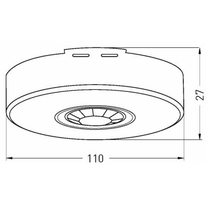 Zewnętrzny czujnik ruchu 360x120° biały IP65