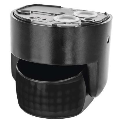 Zewnętrzny czujnik ruchu i zmierzchu PIR 1200W/230V IP65 czarny