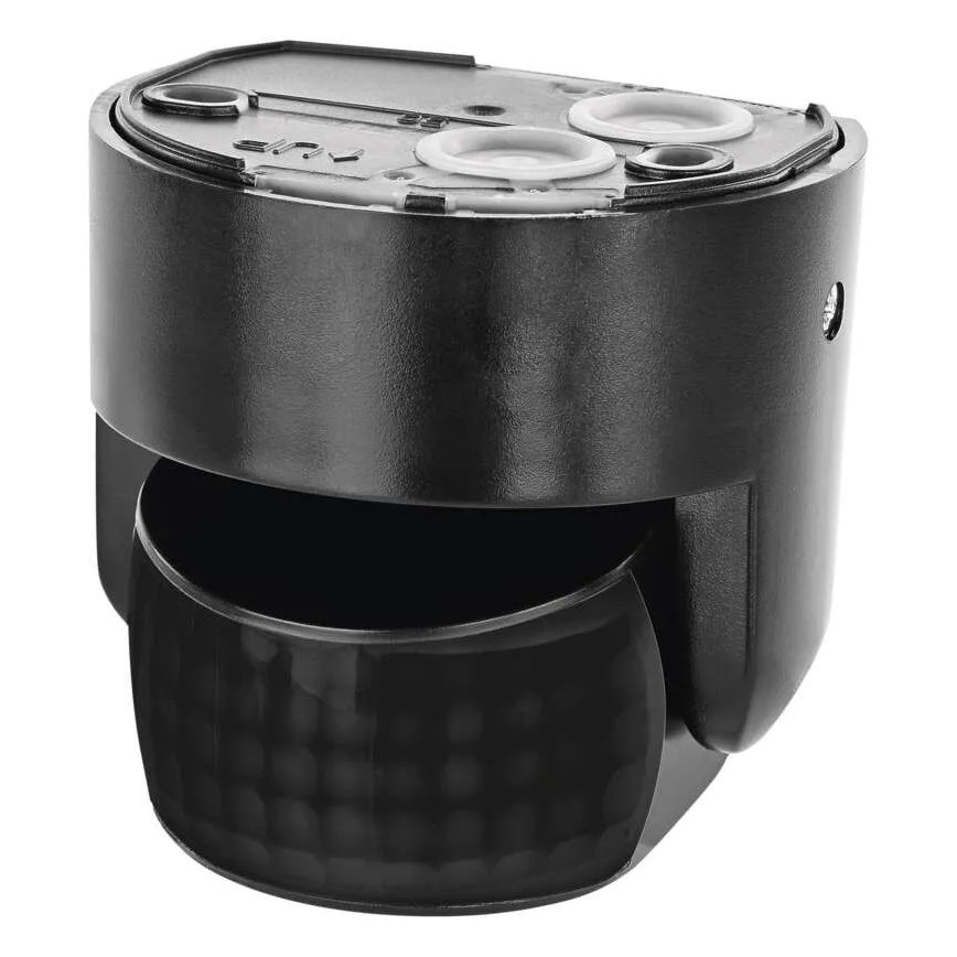 Zewnętrzny czujnik ruchu i zmierzchu PIR 1200W/230V IP65 czarny