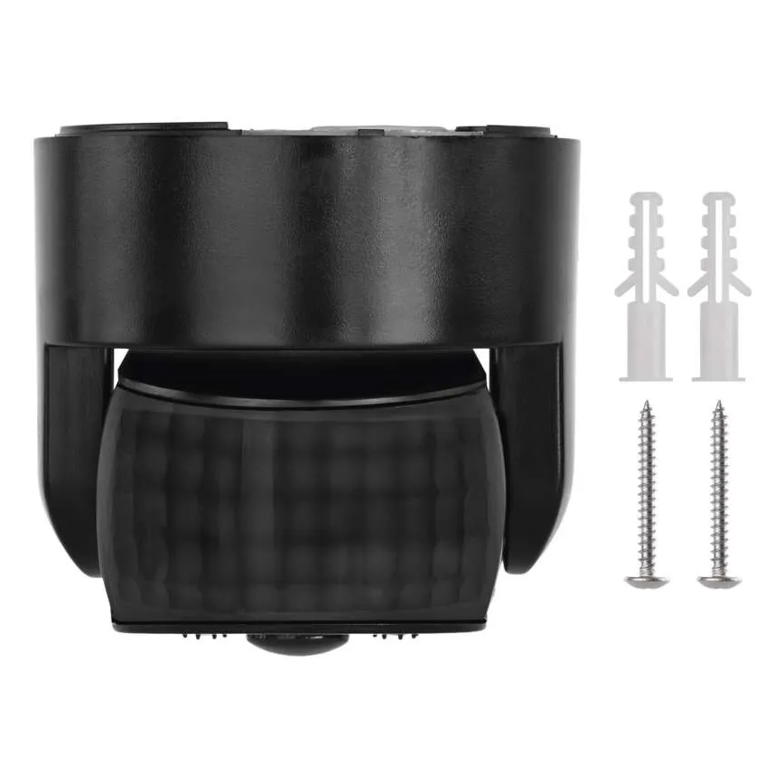Zewnętrzny czujnik ruchu i zmierzchu PIR 1200W/230V IP65 czarny
