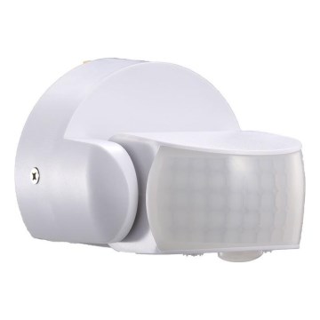 Zewnętrzny czujnik ruchu na podczerwień 180/360° 600W/230V IP65 biały