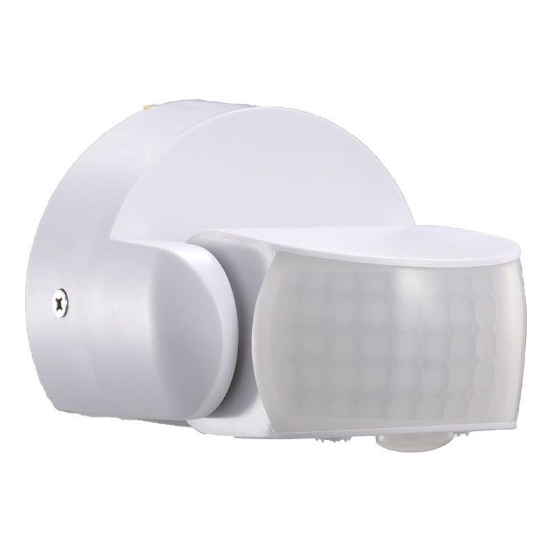 Zewnętrzny czujnik ruchu na podczerwień 180/360° 600W/230V IP65 biały