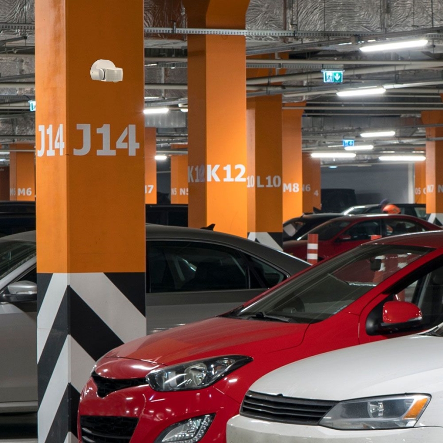 Zewnętrzny czujnik ruchu na podczerwień 180/360° 600W/230V IP65 biały